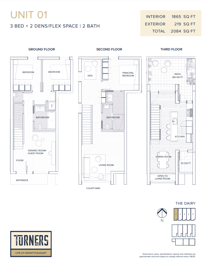Residence Unit 01 at Turner's Dairy in Vancouver, BC