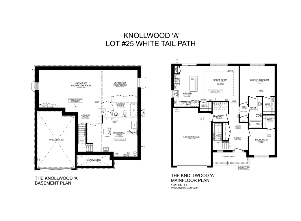Eagle Ridge 59 WHITE TAIL PATH Floor Plans and Pricing