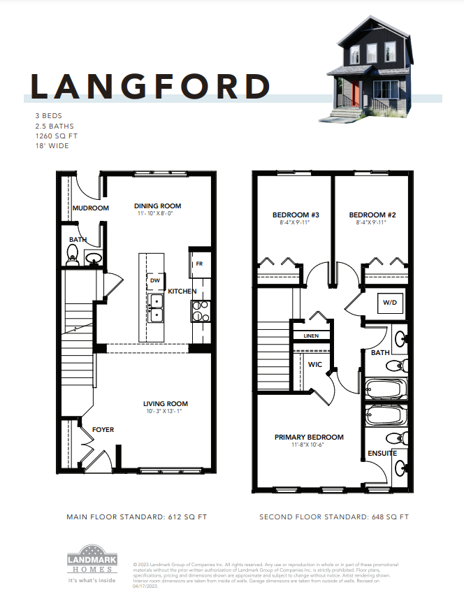 Saxony Glen Langford Floor Plan, Edmonton AB Livabl