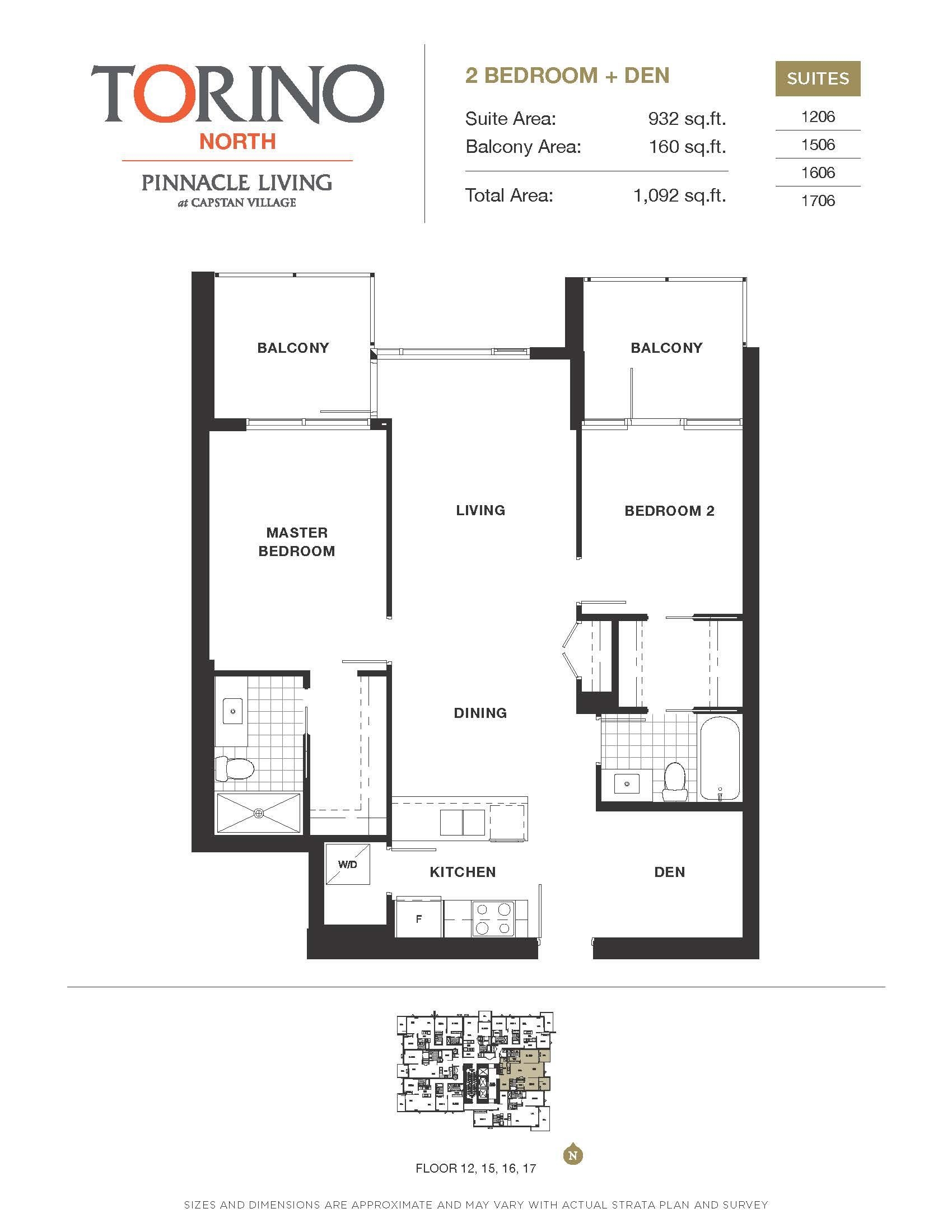 Torino Pinnacle Living at Capstan Village 1506 3268 Carscallen Road