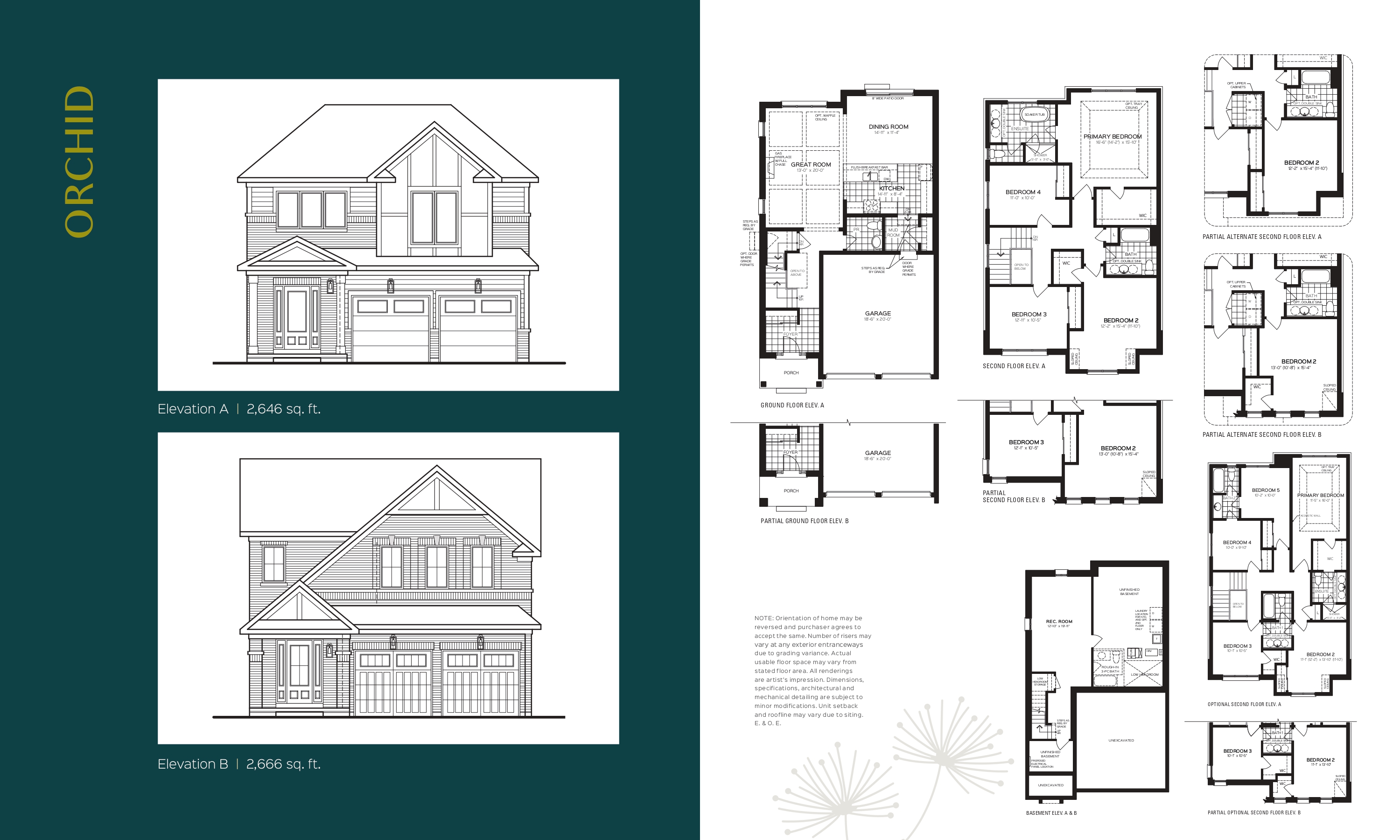 Grand Ridge North Orchid B Floor Plan, Oshawa ON Livabl