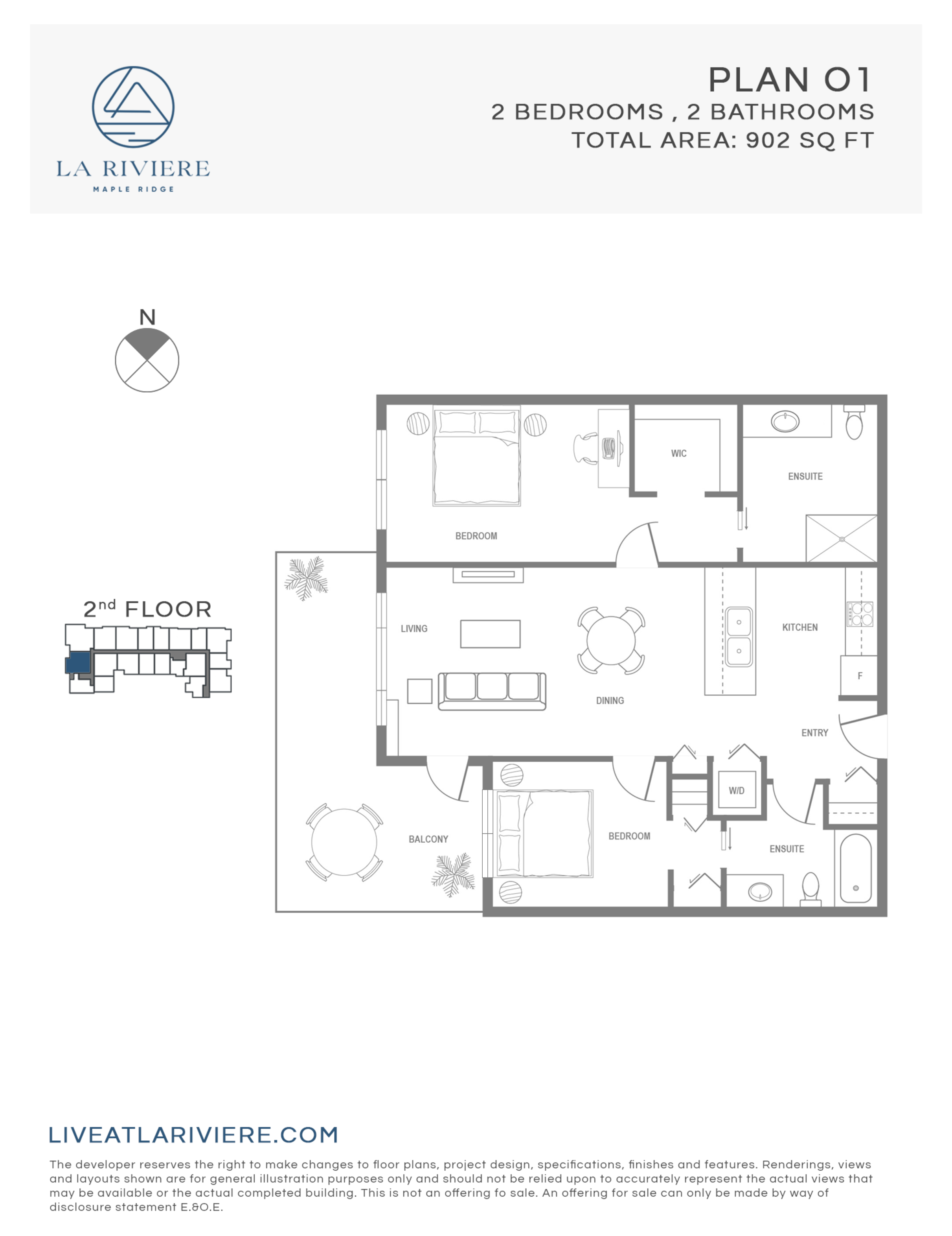 La Riviere Plan O1 Floor Plan, Maple Ridge BC Livabl
