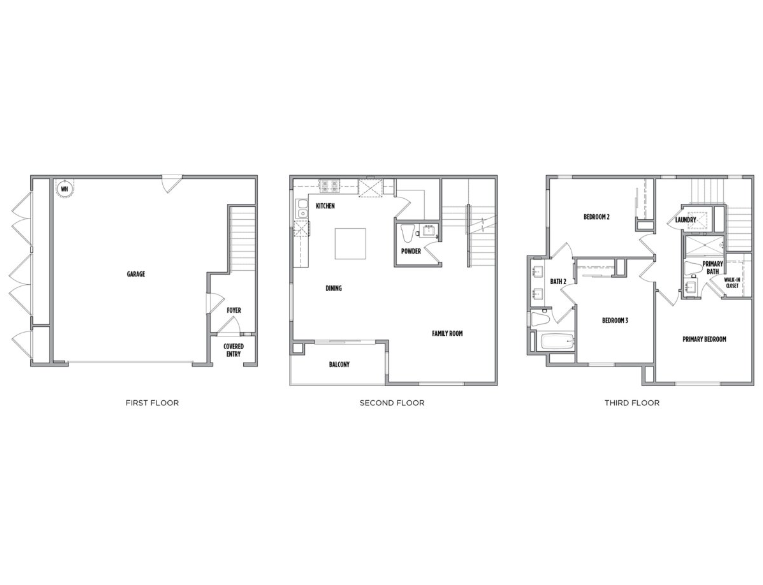 Valley Villas Plan Three Floor Plan, San Fernando Valley CA Livabl