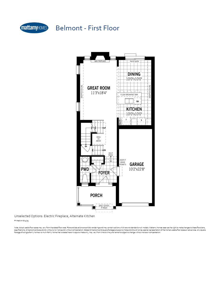 Seaton Whitevale Belmont Floor Plan, Pickering ON Livabl