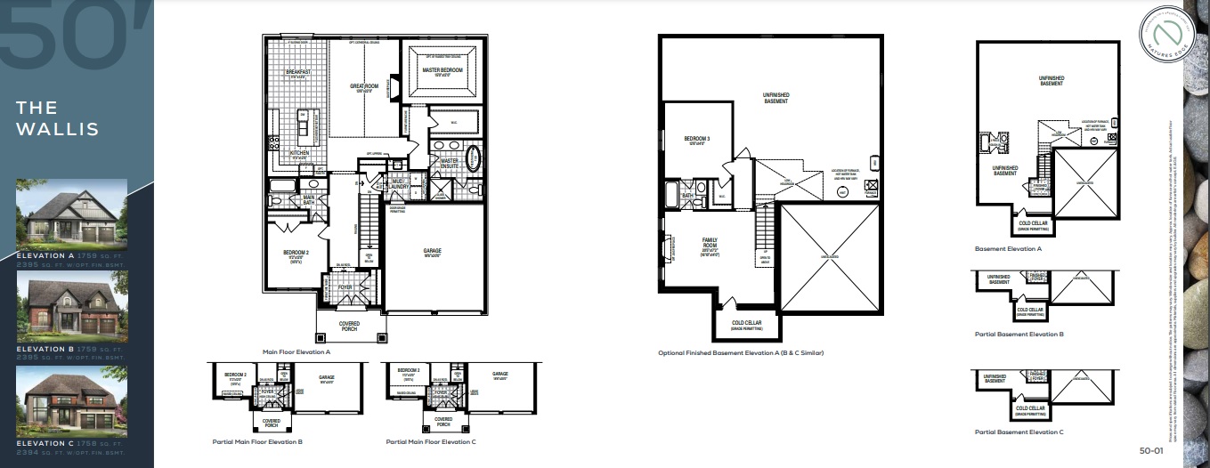 Nature's Edge The Wallis Floor Plan, Peterborough ON Livabl