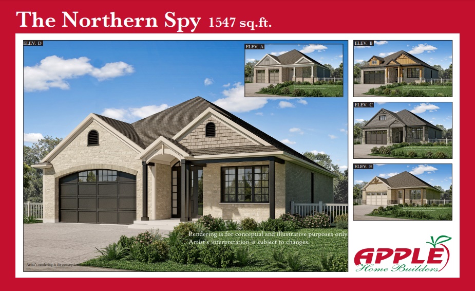 Southbridge Estates Phase 1 THE NORTHERN SPY Elevation E Floor