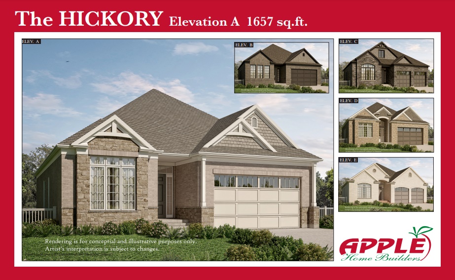 Southbridge Estates Phase 1 THE HICKORY Elevation C Floor Plan
