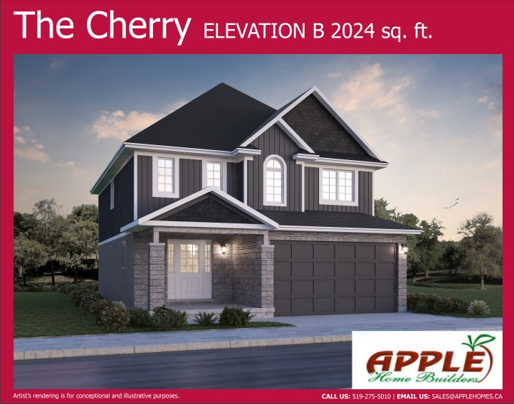 Southbridge Estates Phase 1 THE CHERRY Elevation B Floor Plan