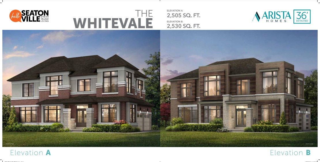 Seatonville The Whitevale Elev. A Floor Plan, Pickering ON Livabl