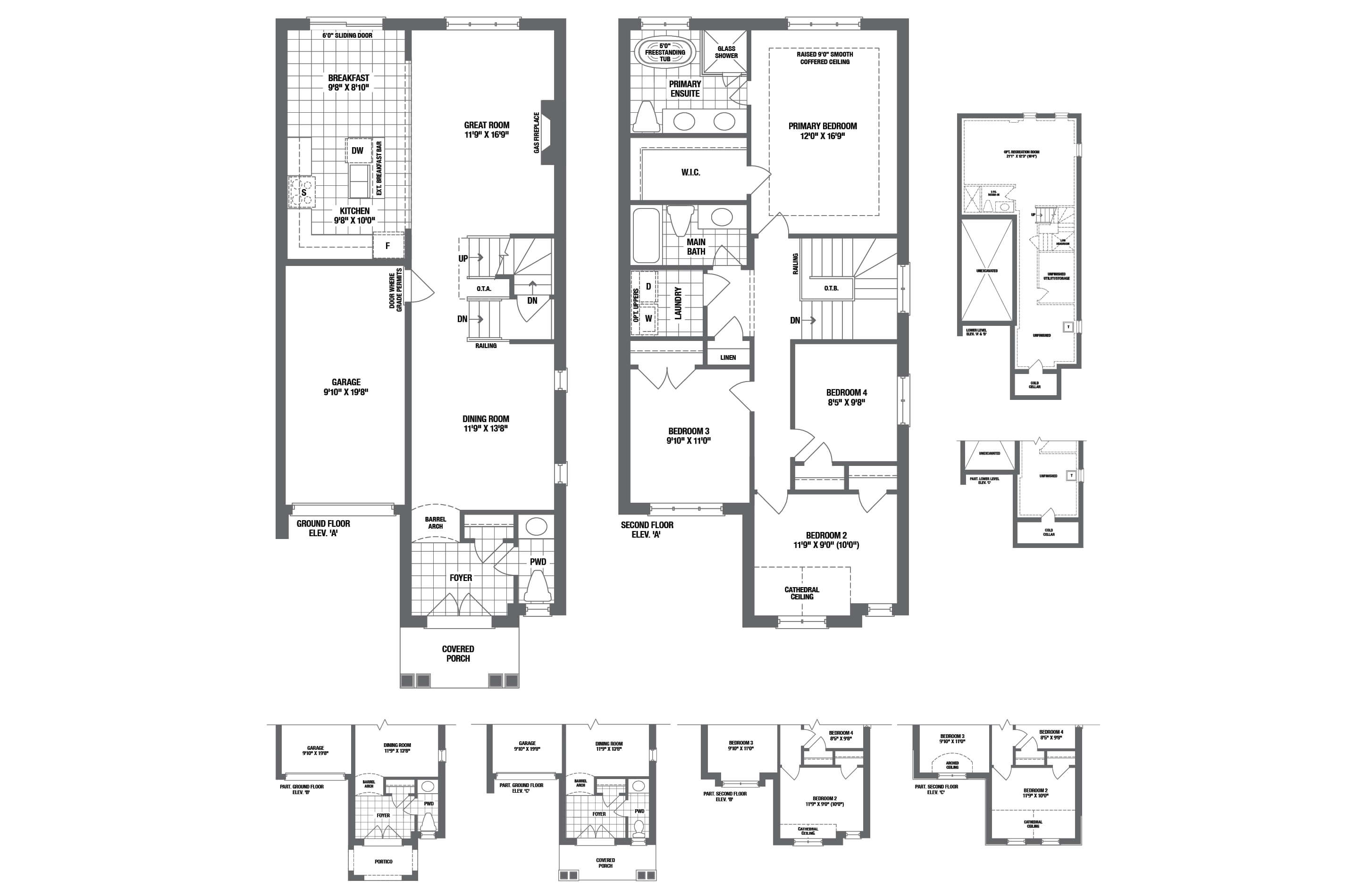 Mayfield Collection Mistywood Elev. A Floor Plan, Town Of Caledon