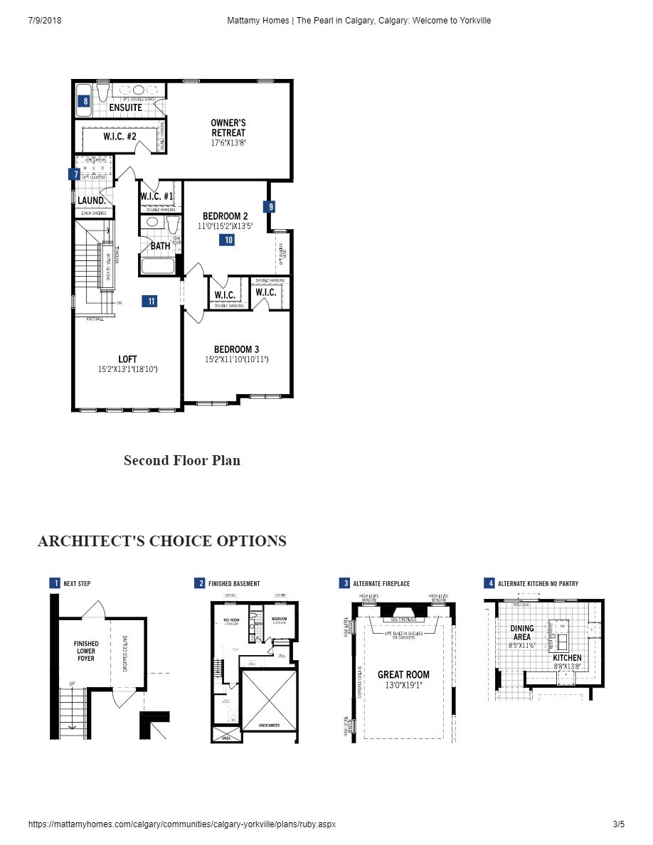 Yorkville by Mattamy Homes Ruby Floor Plans and Pricing