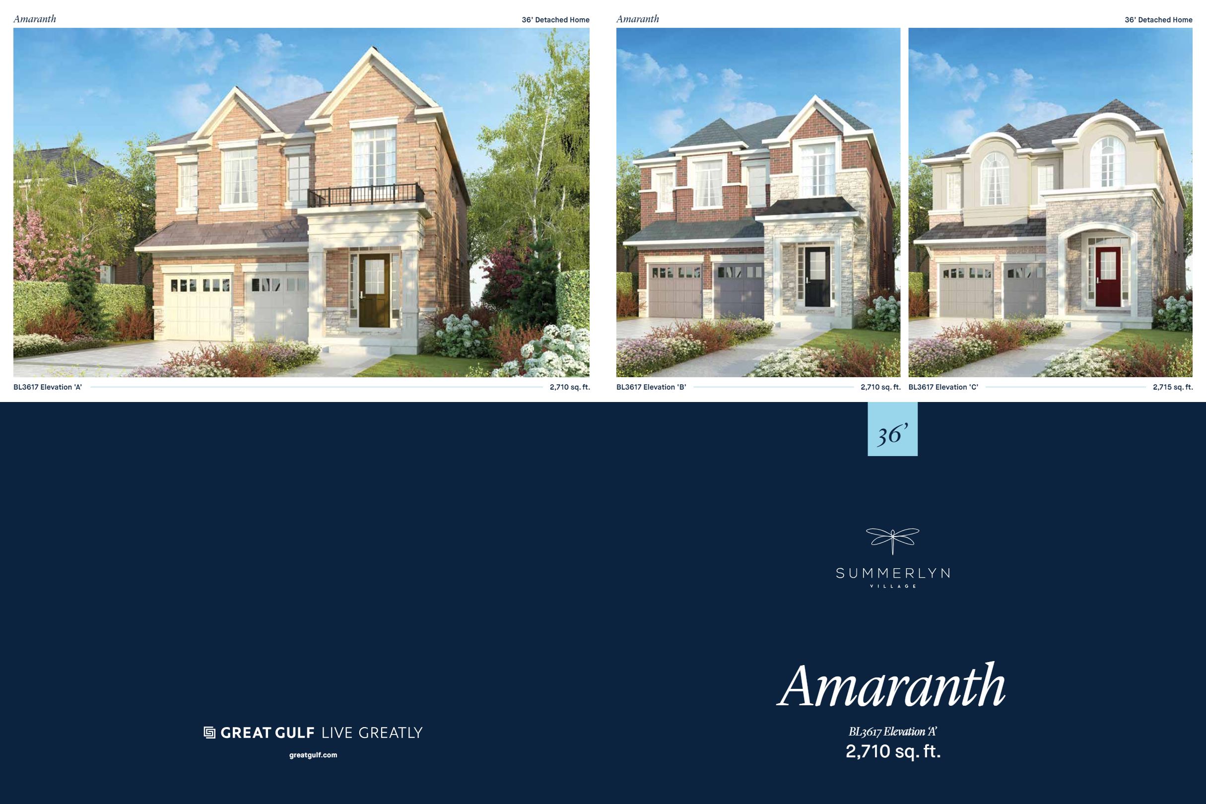 Summerlyn Village Amaranth Floor Plans and Pricing