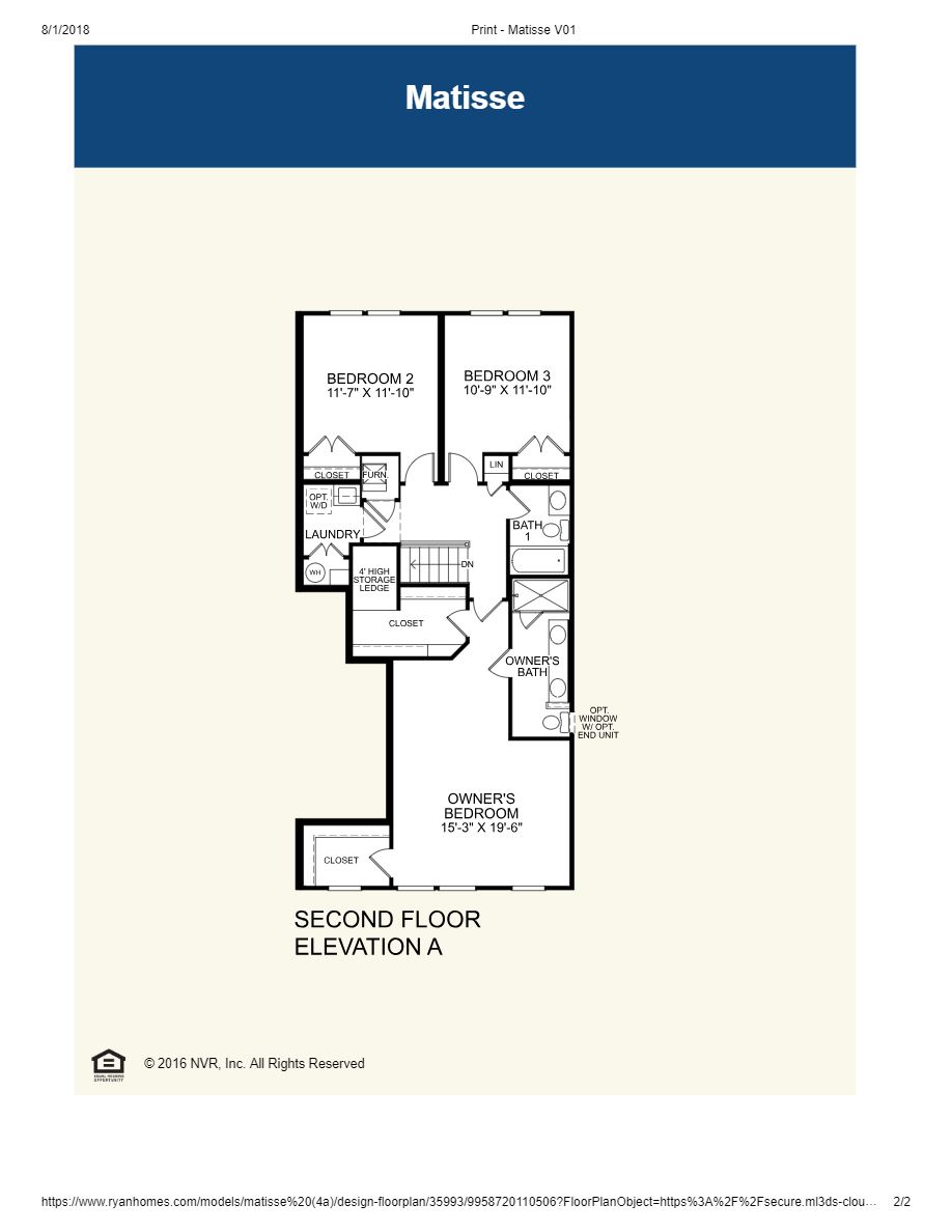 Linton At Ballenger Townhomes Matisse Floor Plans and Pricing