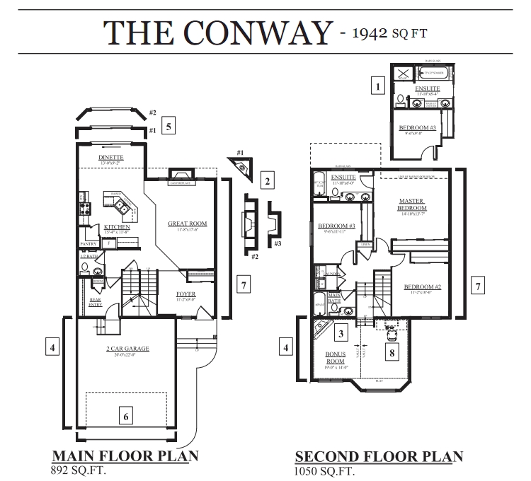 Windermere North by Bedrock Homes The Conway Floor Plan, Edmonton AB Livabl