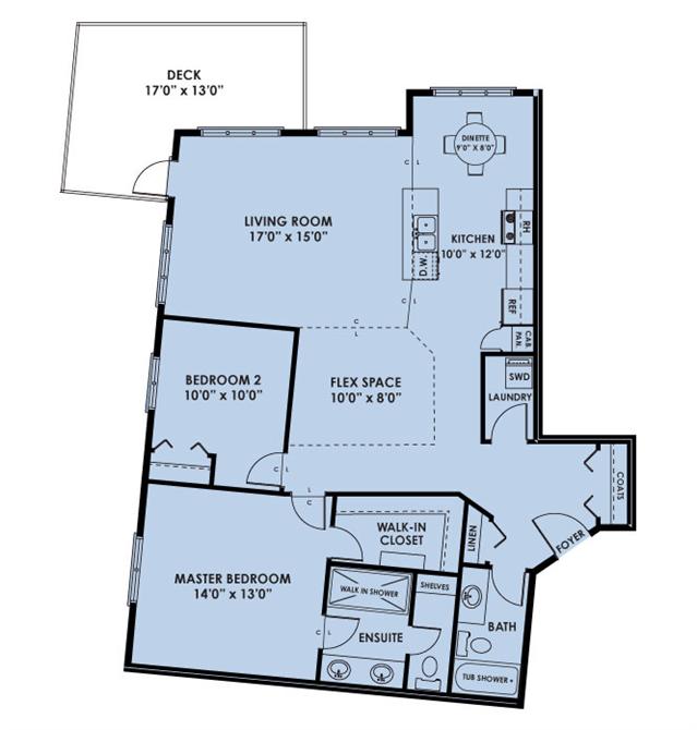 Crossroads of Rutherford - Pearson Floor Plan, Edmonton AB | Livabl