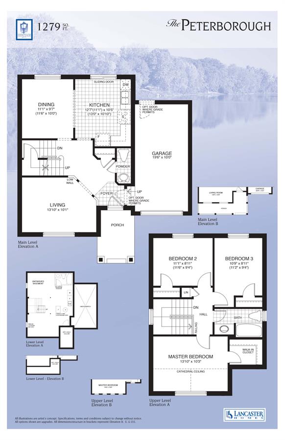 The Peterborough floor plan at Heritage Park by Lancaster Homes in