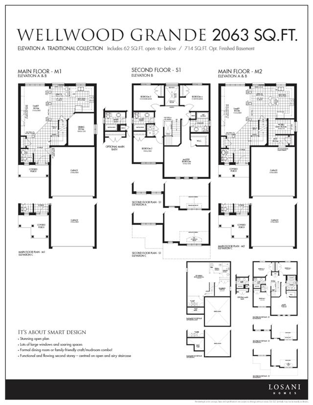 Orchard Park by Losani Homes Wellwood Grande Floor Plan, Hamilton ON