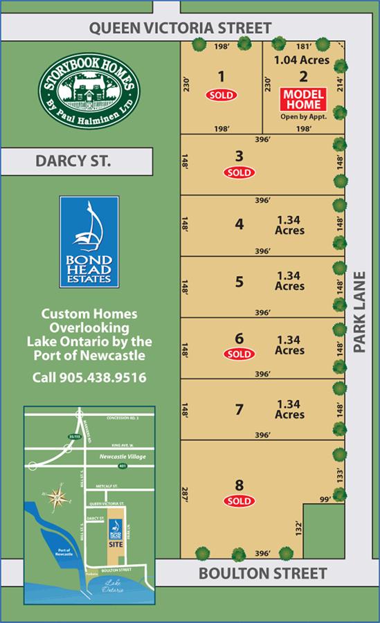 Bond Head Estates Site Floor Plan, Newcastle ON Livabl