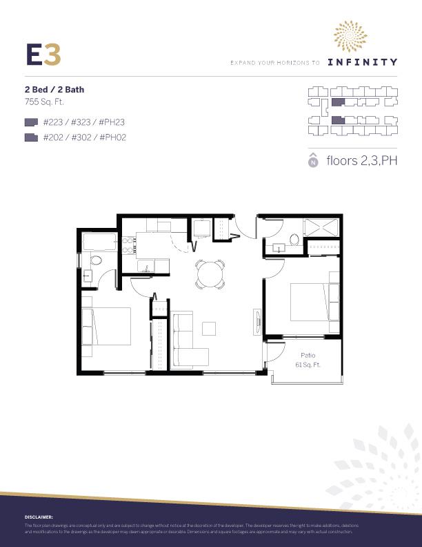 Infinity - E3 Floor Plan, Burnaby BC | Livabl
