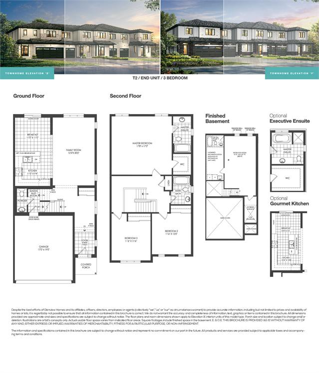 Liv Towns in Monahan Landing The Rosewood Floor Plan, Ottawa ON Livabl