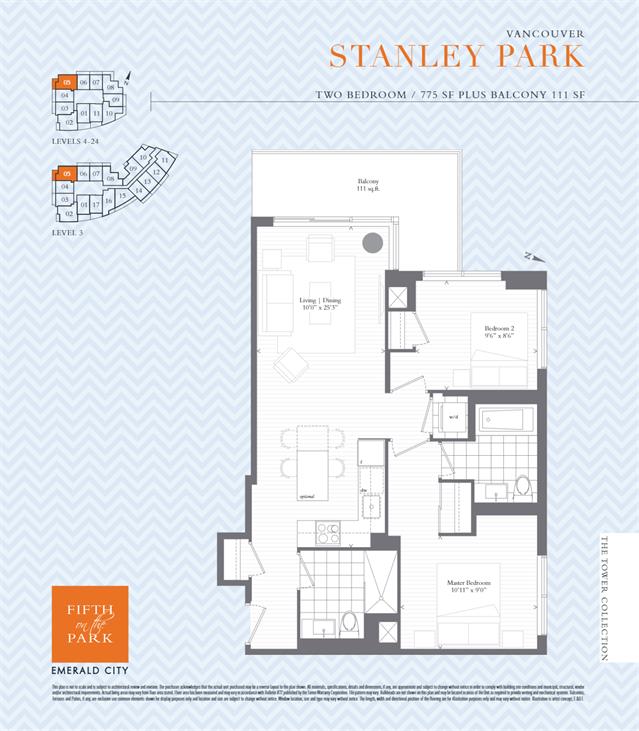 Fifth on the Park Condos Stanley Park Floor Plan, Toronto ON Livabl