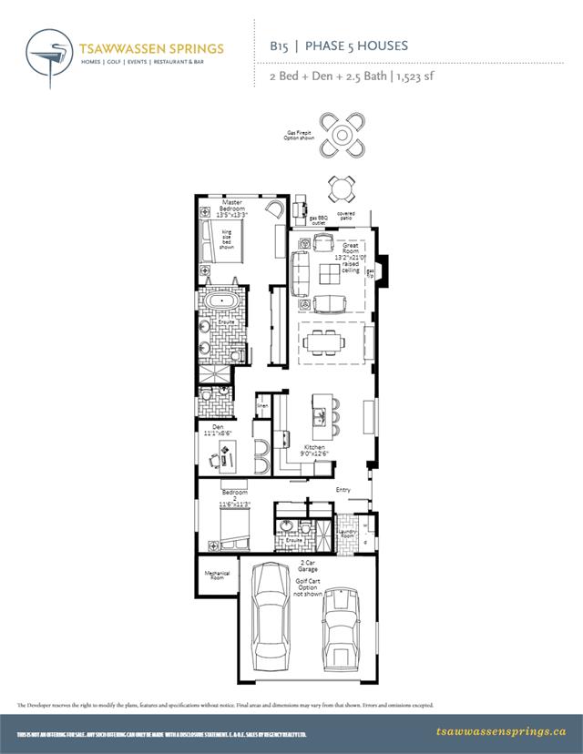 Tsawwassen Springs B15 Floor Plan, Delta BC Livabl