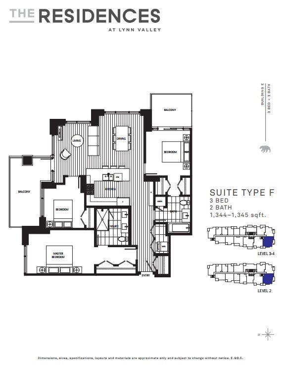 The Residences at Lynn Valley F Floor Plan, North Vancouver BC Livabl