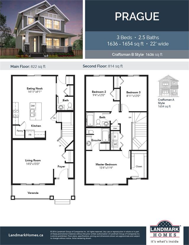 Laurel Green Prague Floor Plan, Edmonton AB Livabl