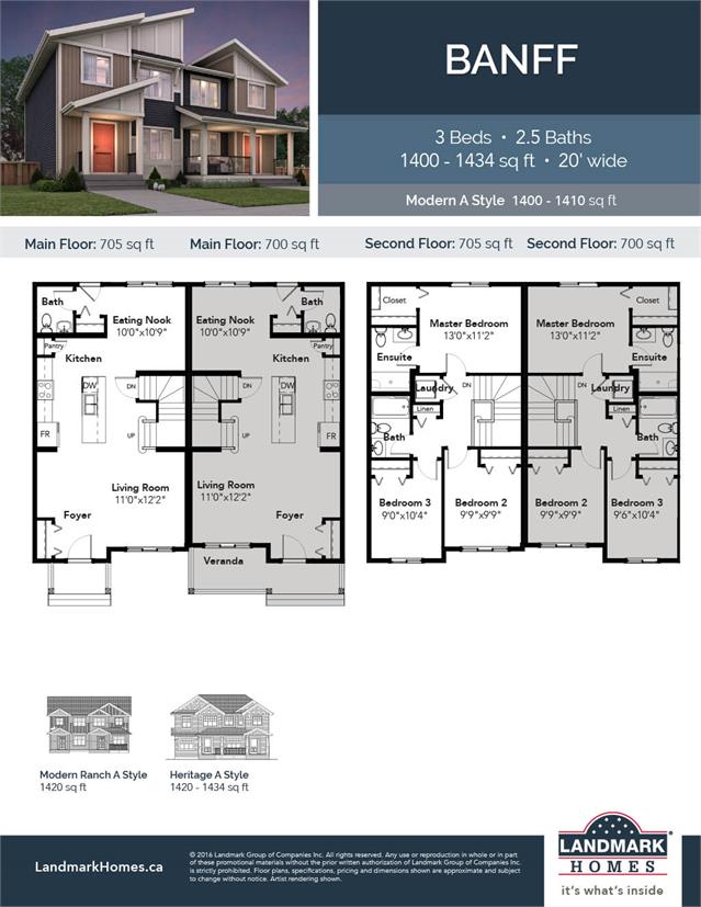 Desrochers Villages Radium Floor Plan, Edmonton AB Livabl