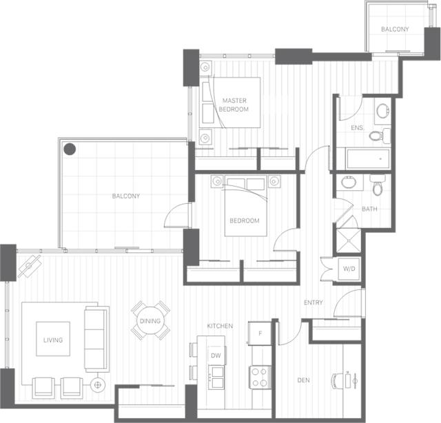 1151 Sunset Drive A Floor Plan, Kelowna BC Livabl