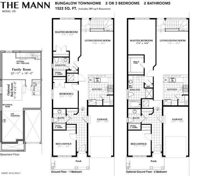 Rathwell Landing The Mann Floor Plan, Ottawa ON Livabl