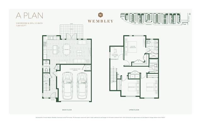 A floor plan at Wembley in Richmond, BC