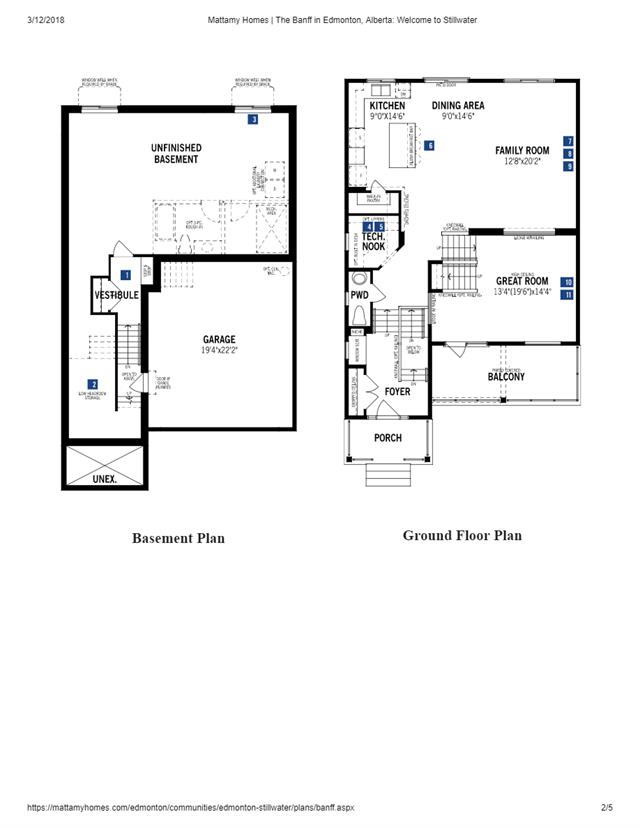Stillwater by Mattamy Homes Banff Floor Plan, Edmonton AB Livabl