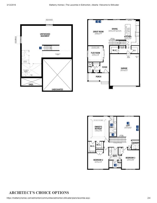 Stillwater by Mattamy Homes Floor Plan, Edmonton AB Livabl