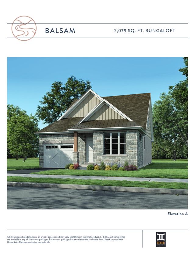 South River Balsam Elev B Floor Plan, Elora ON Livabl