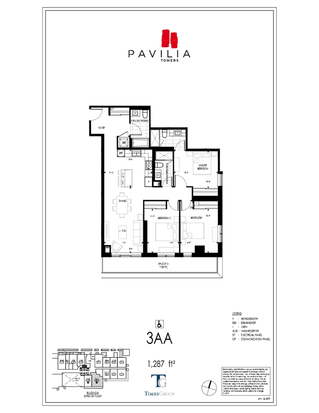 Pavilia Towers Condominiums | B/3AA | Floor Plans and Pricing