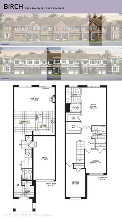New Seaton Birch Floor Plan, Pickering ON Livabl