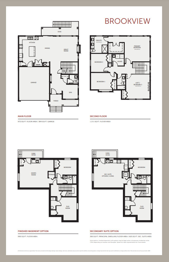 Crest BROOKVIEW Floor Plan, Maple Ridge BC Livabl