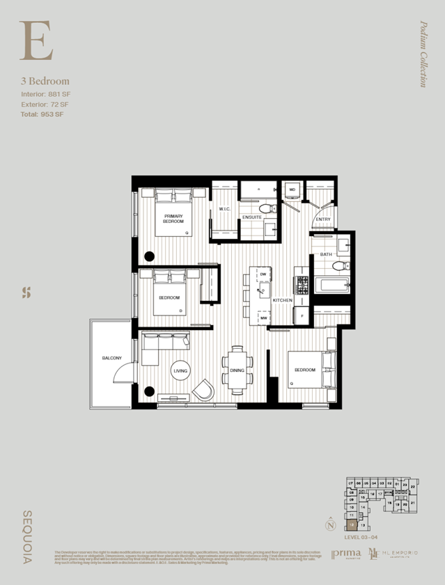 Sequoia E Floor Plan, Surrey BC Livabl