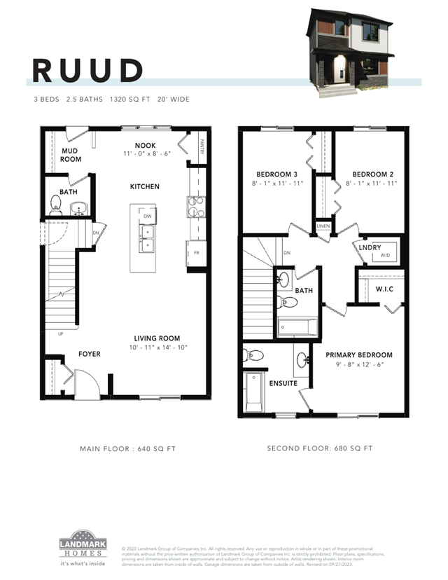 Saxony Glen Ruud Floor Plan, Edmonton AB Livabl