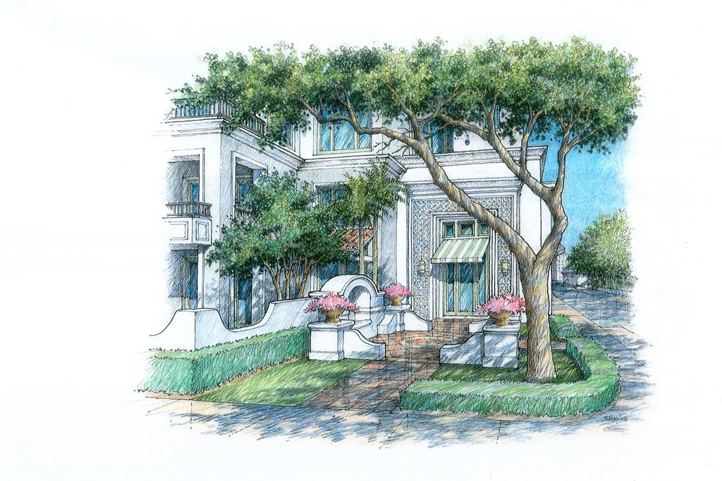 New Buildings Built In Traditional Architecture Style - 