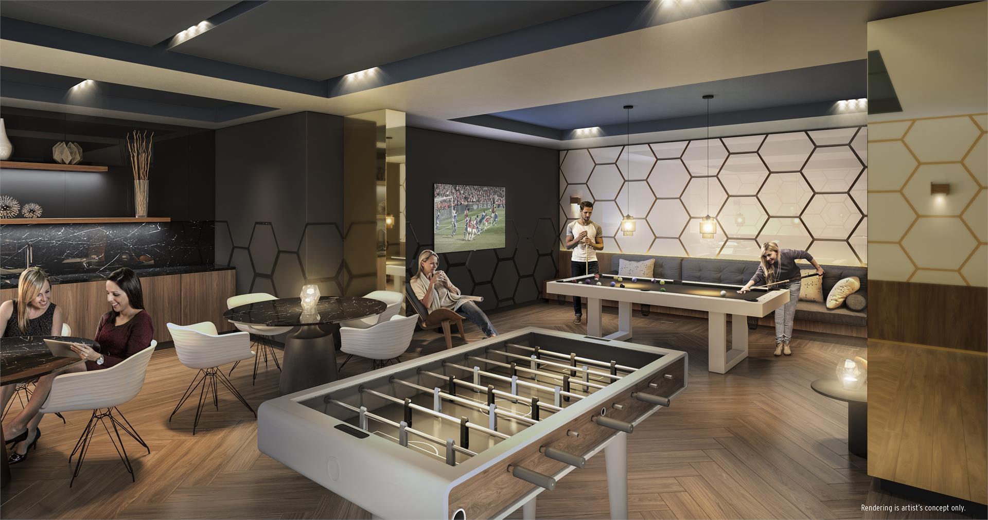 SuperSonic Condos的内部照片