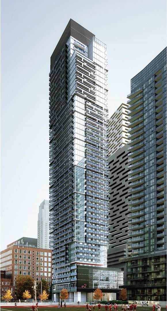 Exterior photo of E2 Condos