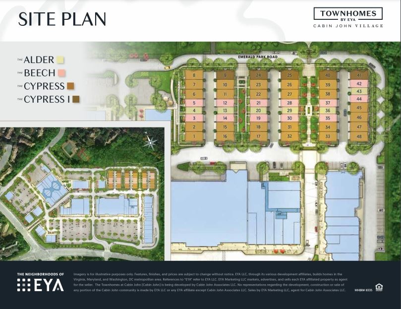 Cabin John Village Townhomes in Potomac, MD Prices, Plans, Availability