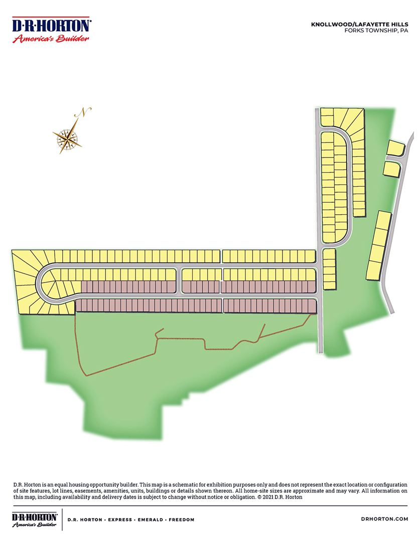 Lafayette Hills in Forks Township, PA Prices, Plans, Availability