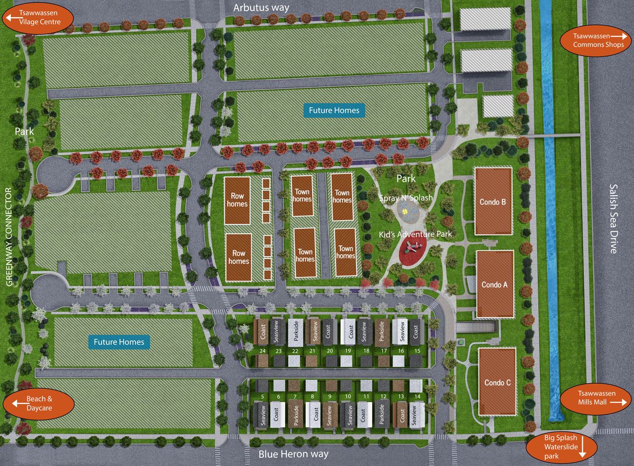 West Coast Estates, Tsawwassen in Delta, BC Prices, Plans, Availability