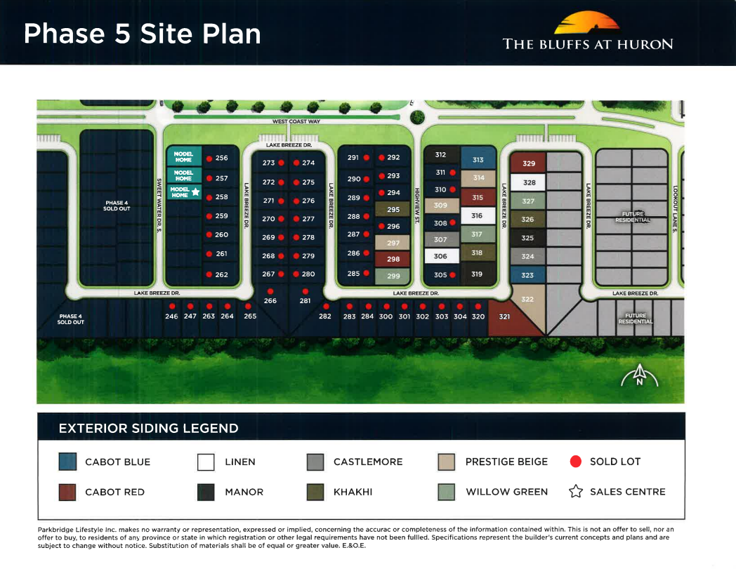 The Bluffs at Huron in Goderich, ON Prices, Plans, Availability